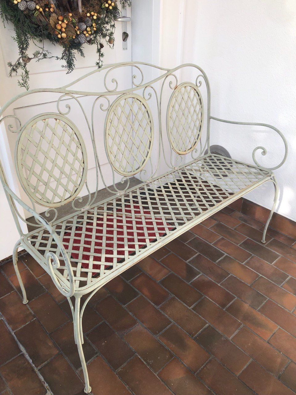Bancs: Nostalgische Eisen-Garten Bank – D'occasion à Speicher par Ramtha1