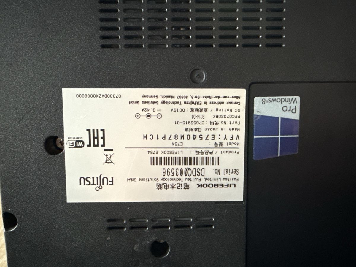 Fujitsu Notebook: Fujitsu Lifebook E754, i7, 8GB RAM – Usato da Rüschegg heubach venduto da Wahlen__99 3
