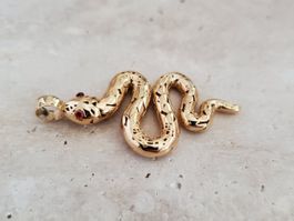 18K Gelbgold Schlangen Anhänger