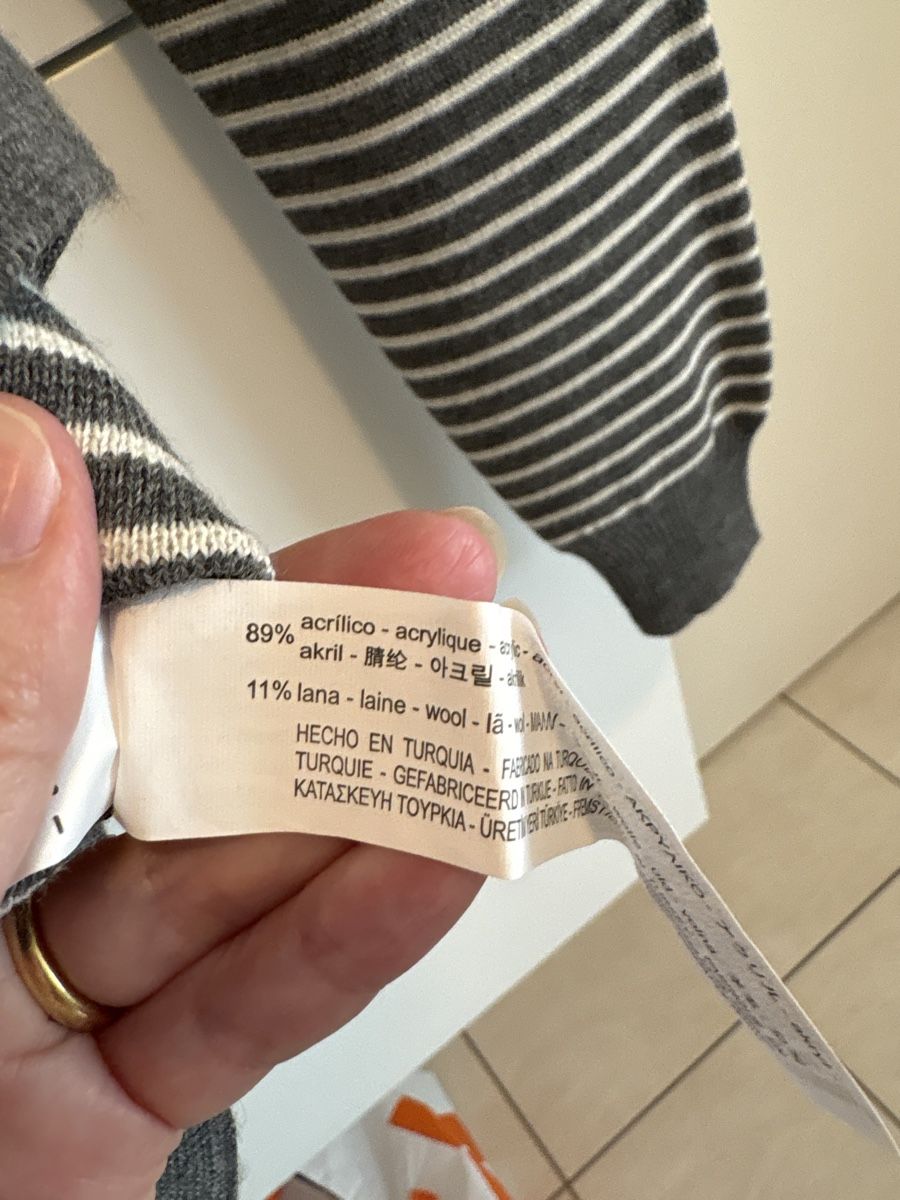 Zara Maglioni & Felpe: Pull rayé Zara gris et blanc, taille M – Nuovo (secondo la descrizione) da Pully venduto da kaba07 5