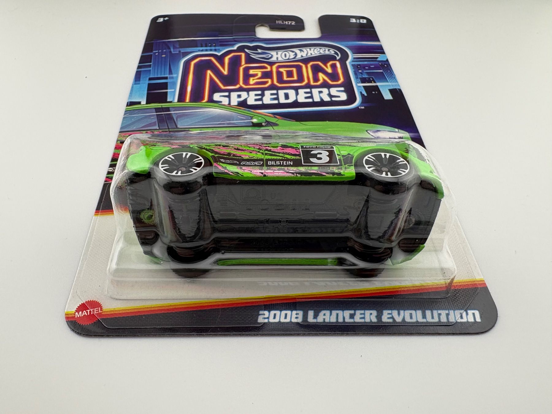 Hot Wheels Modellini d'auto: Hot Wheels 2008 Mitsubishi Lancer Evolution Neon Speeders – Nuovo e nell'imballaggio originale da Flawil venduto da HeisseReifen 4
