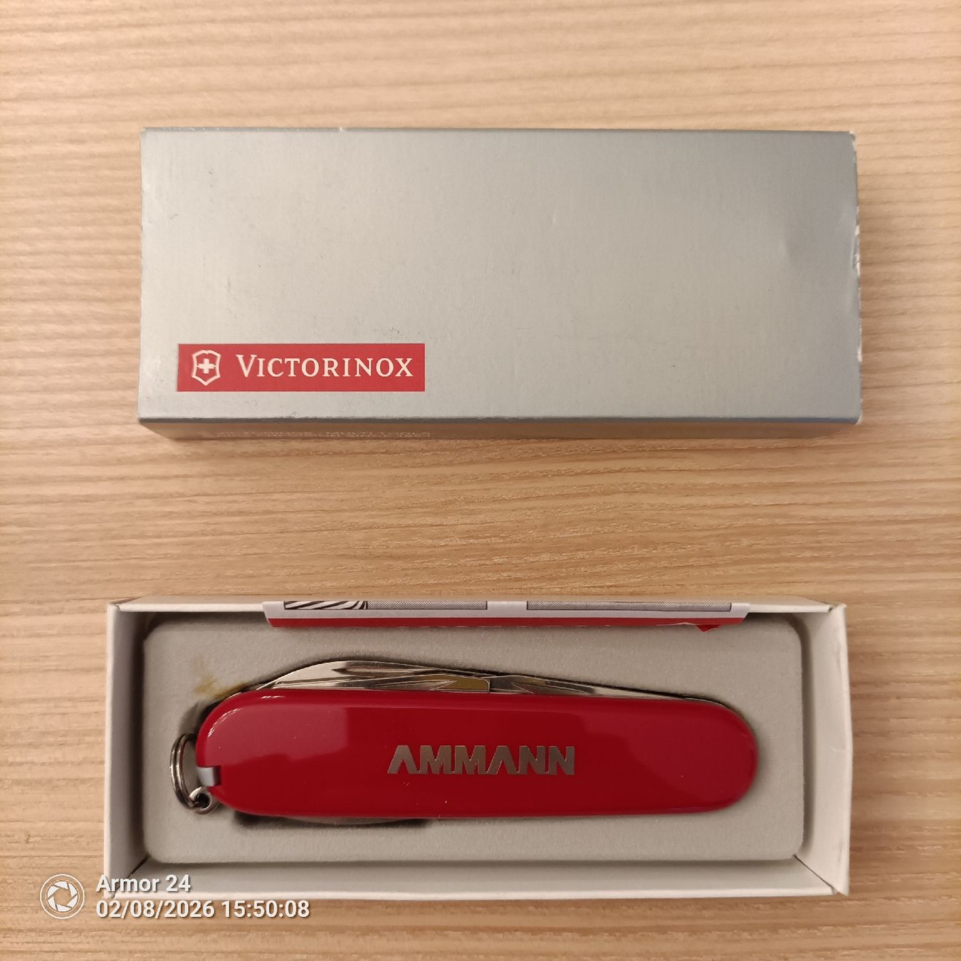 Victorinox Coltelli tascabile: Victorinox Sackmesser mit Werbeaufdruck – Usato da Emmen venduto da Mocck
