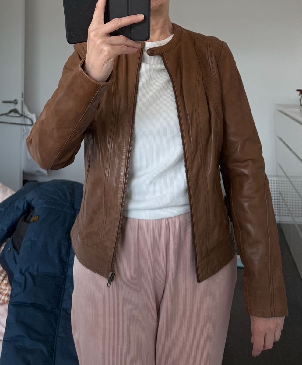 Nafnaf Giacche: Neue Lederjacke von Naf Naf, Grösse 36 – Nuovo e nell'imballaggio originale da Zürich venduto da Sunset69