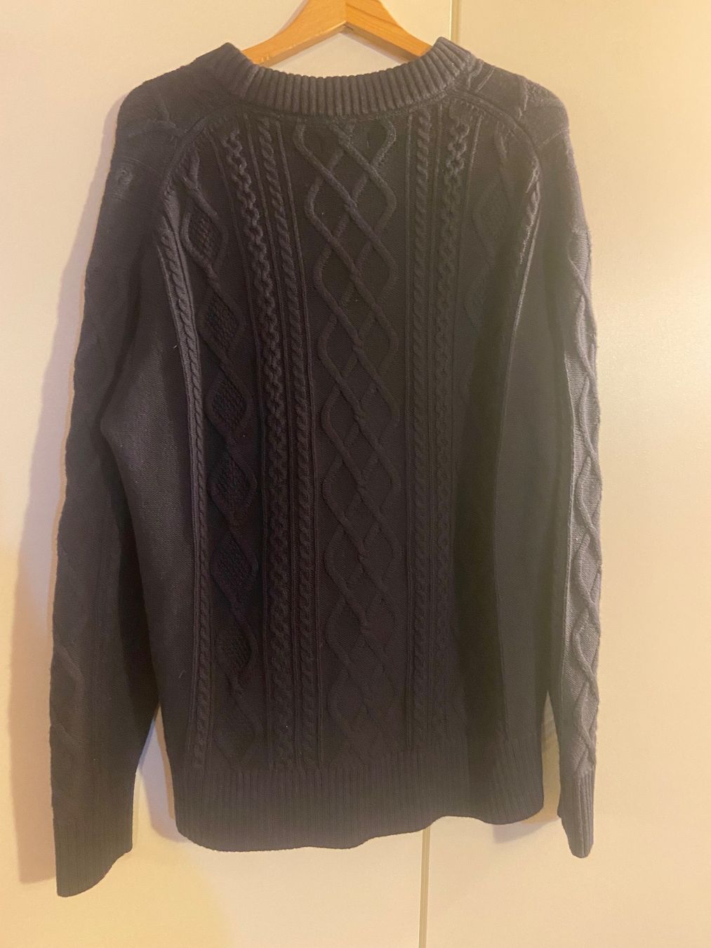 Gant Pullover & Sweatshirts: PULL GANT 100% LAINE EN MAILLE TORSADEE BLEU MARINE – Neu und originalverpackt aus Réchy von santiwwrld_514 1