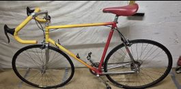 Vintage Rennvelo Allegro mit Indoor Rolle