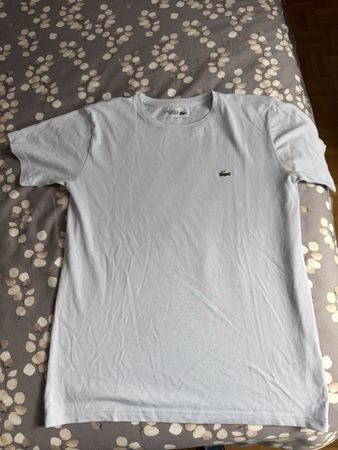 TEE shirt bleu pale Lacoste taille 176 16 ans 