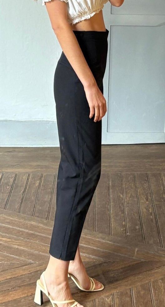 Pantaloni: pantalon cigarette taille haute noir – Usato da Lausanne venduto da emm_sc77 3