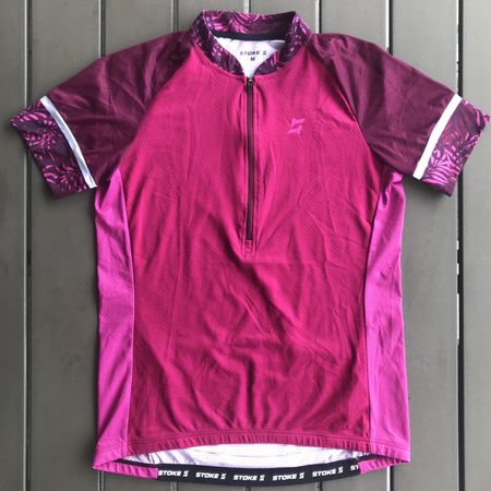 Stoke Half Zip Damen Biketrikot, Gr. M