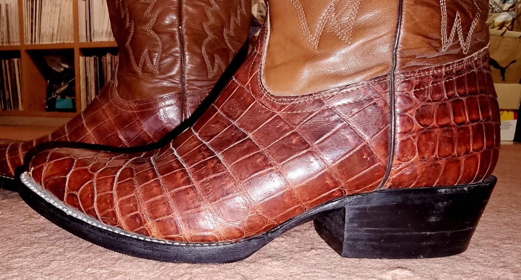 Scarpe da uomo: Bottes Santiag ALIGATOR VÉRITABLE "made in Mexico" – Usato da LAUSANNE venduto da Mistersound 2