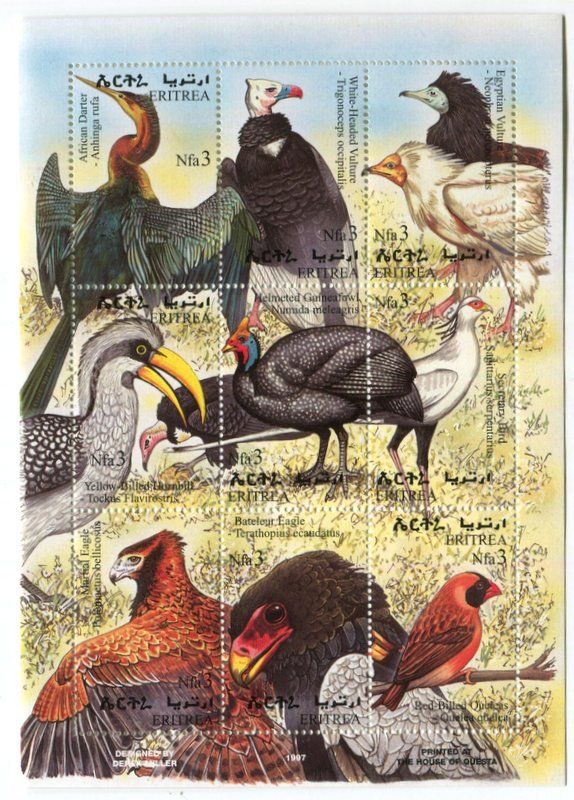 Tous les timbres: Block "Vogel".  Eritrea. – Neuf avec emballage d'origine à Basel par Butsch5