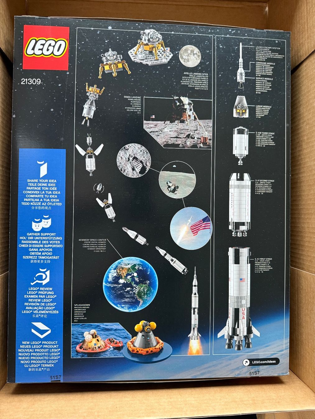 Lego Kit di costruzioni: Lego Ideas 21309 Apollo Saturn 5 Rakete – Nuovo e nell'imballaggio originale da Basel venduto da zekzek 1
