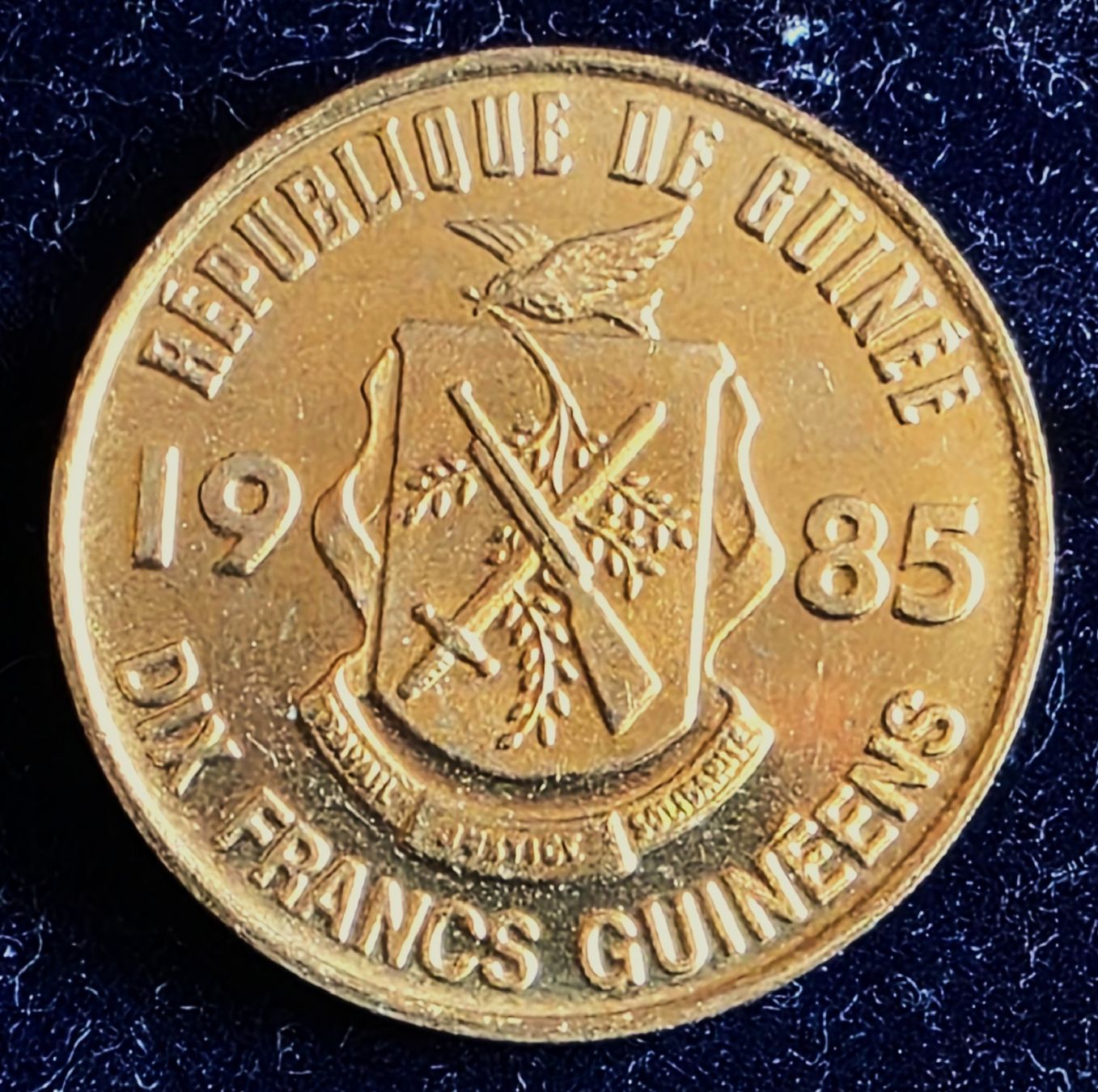 Tutti le monete: GUINEA 10 FRANCS 1985 UNZ. – Nuovo (secondo la descrizione) da Winterthur venduto da Creso70 1