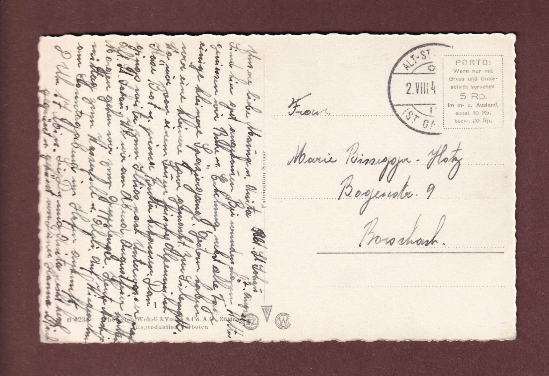 Cartoline postali: GRÄPPELENSEE - Schafberg – Usato da Pully venduto da nicecards-shop 1
