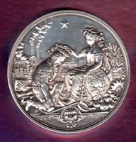 USA medail swiss graveur kleine schlag an rand Gr.195 silber