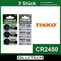 TINKO CR2450 Knopfzellenbatterie - 3 Stk.