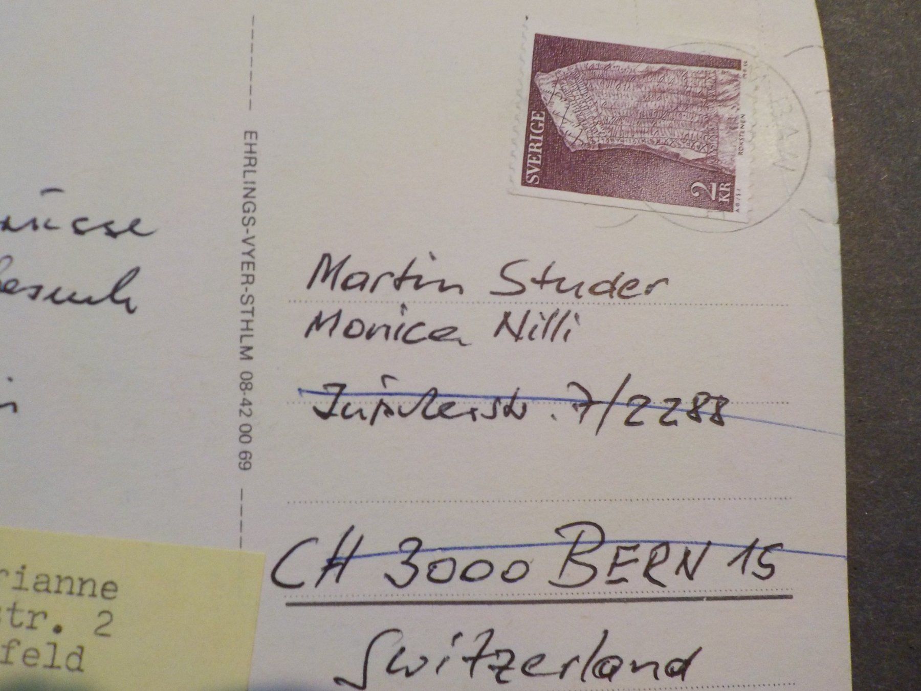 Alle Briefmarken: Europa, Schweden, Marken, Karten 1Stk. – Gebraucht aus Muri b. Bern von Ricardoverkauf