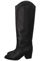 Schicke, hohe Lederstiefel, schwarz, Gr. 38.5 Herbst-Look!