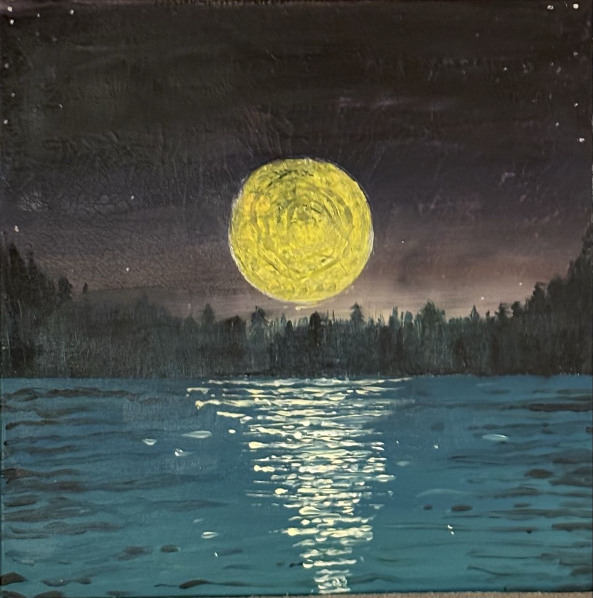Dipinti: Gemälde: Mond über See – Nuovo (secondo la descrizione) da Thalwil venduto da SHALLOO