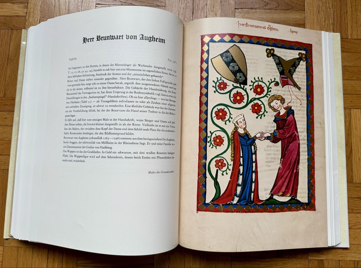 Libri: BUCH SÄMMTLICHE MINIATUREN DER MANESSE LIEDERHANDSCHRIFT – Nuovo (secondo la descrizione) da Lausanne venduto da joltei 6