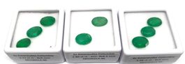 8x émeraudes Colombie 10.20 ct - CERTIFICAT 1'800.- Fr