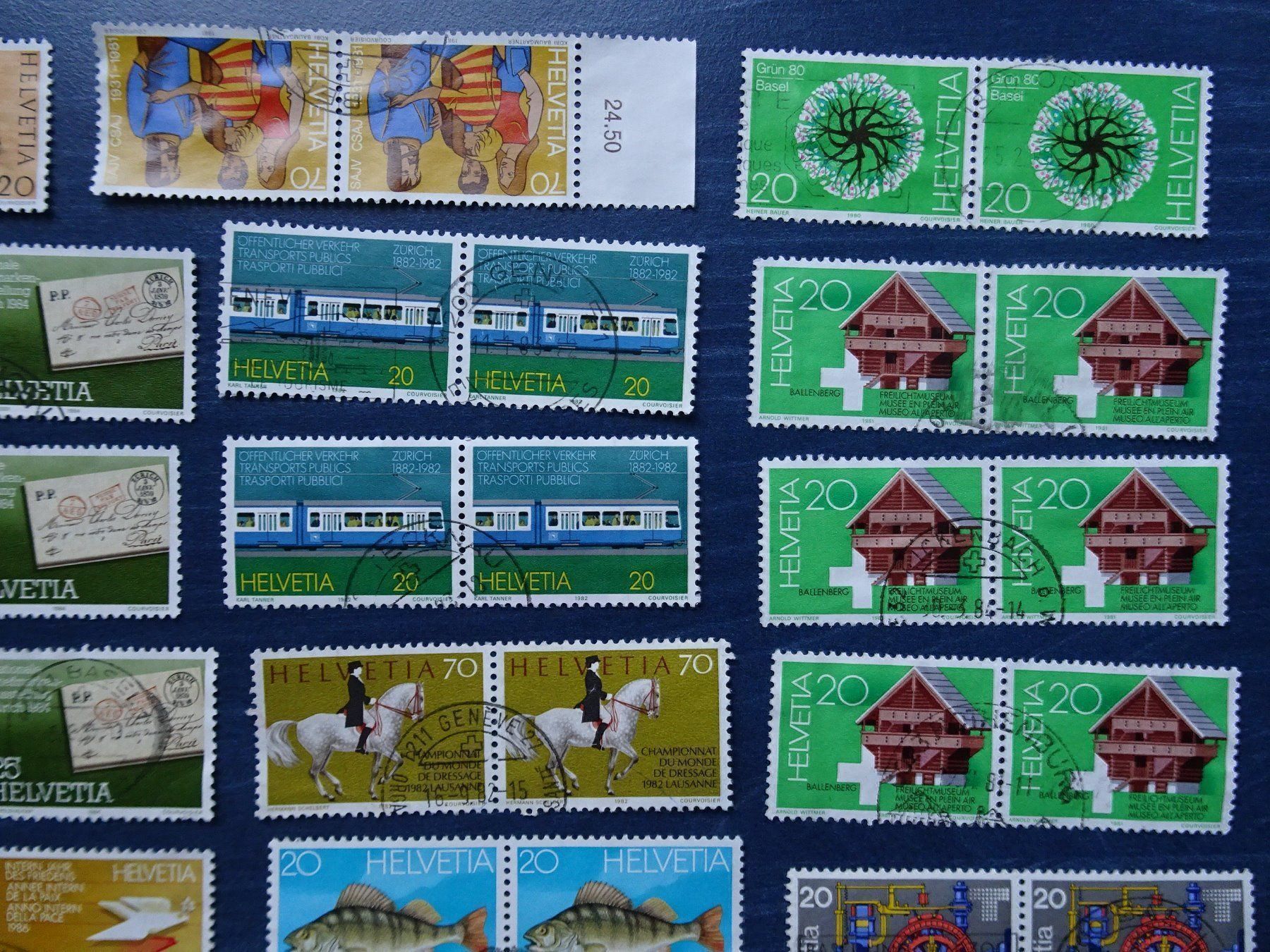 Tutti i francobolli: 1980-89  Div. 2er-Streiffen – Usato da Aadorf venduto da Chnorli-Furz 2