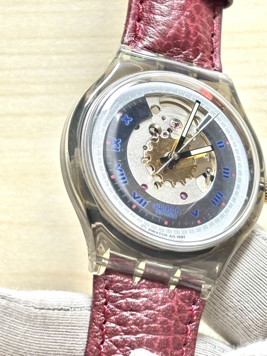 Swatch Uhren: Swatch Automatic Uhr 1991 mit Lederband – Gebraucht aus Grenchen von chththl 6