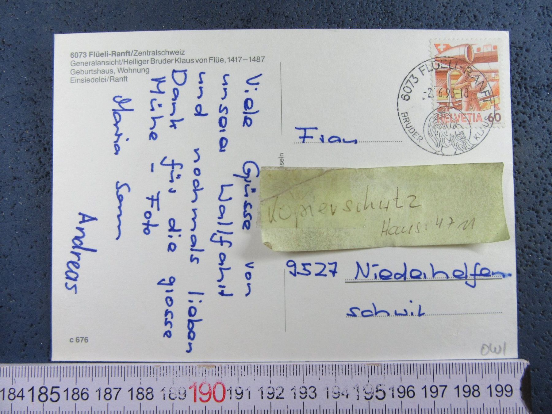 Ansichtskarten: FLÜELI-RANFT  6BILD-AK ONW – Gebraucht aus Ettingen von Hausi4711 1