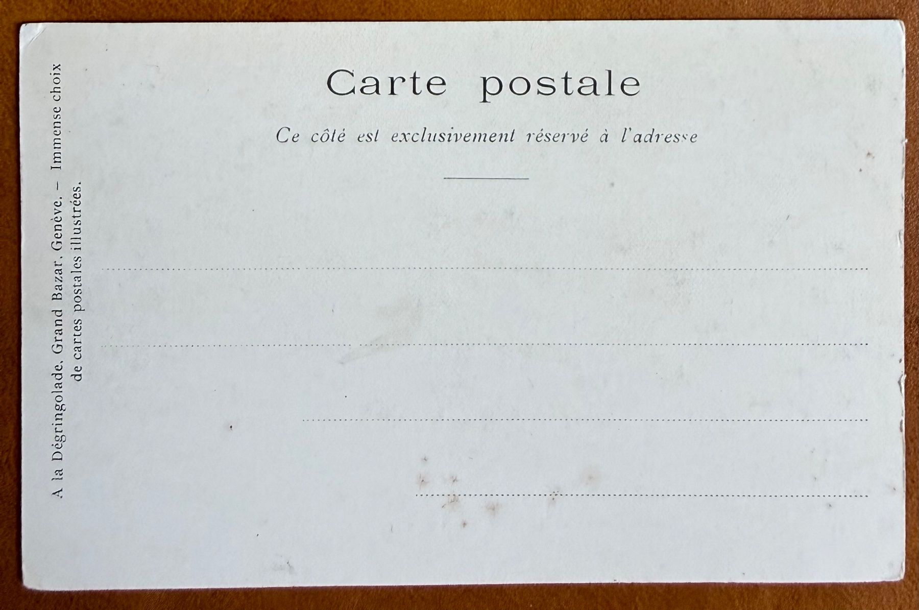 Cartoline postali: Genève - Musée du Parc Mon-Repos – Usato da Lutry venduto da Ediego 1