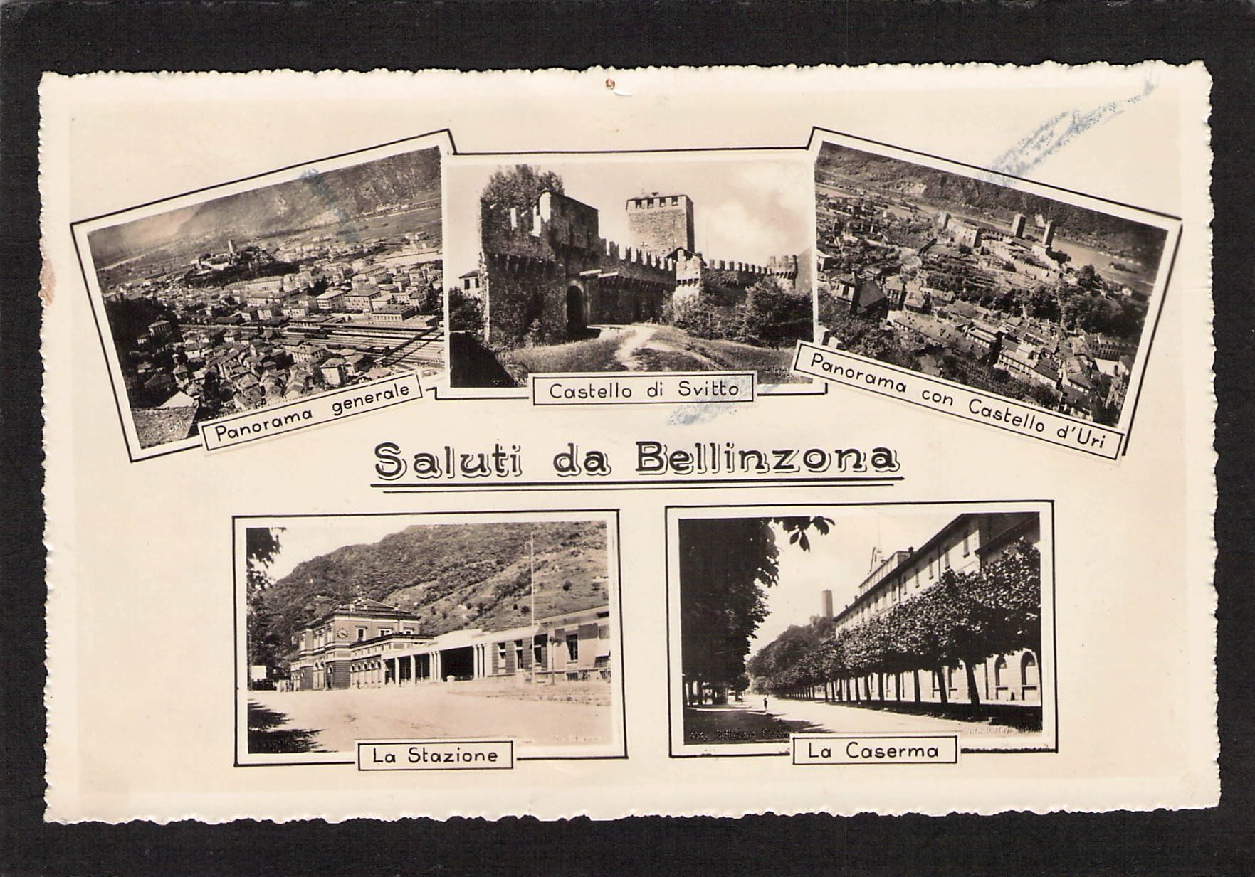 Cartoline postali: Saluti da Bellinzona , 1939 – Usato da Reichenburg venduto da Pipo-67