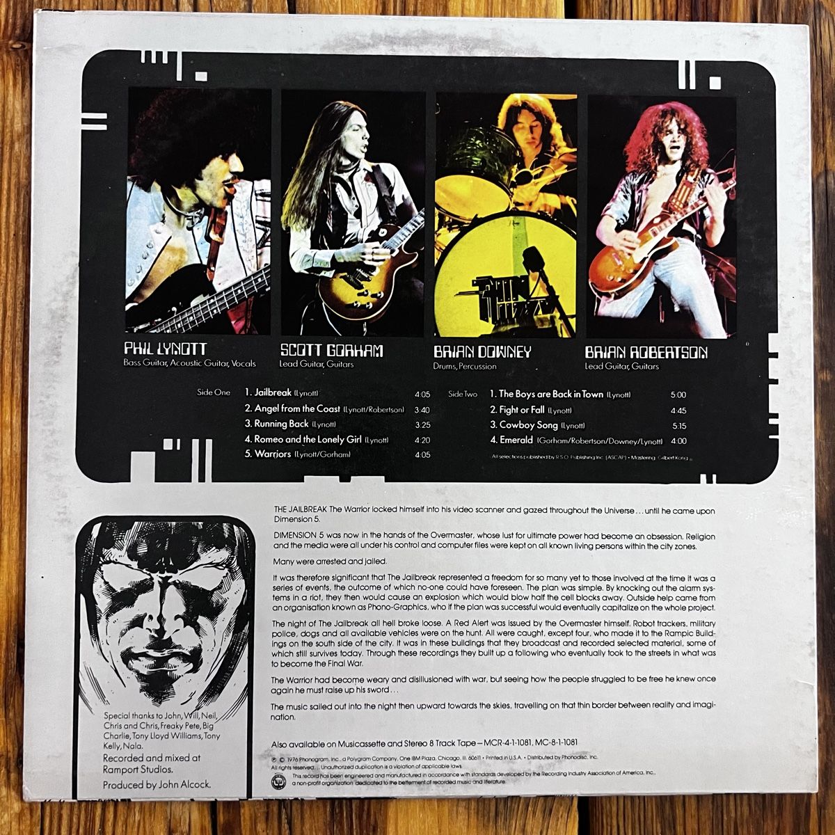 Vinyles: Thin Lizzy Jailbreak - Vinyl - VG+ – D'occasion à Umiken par mar_p7n9 1