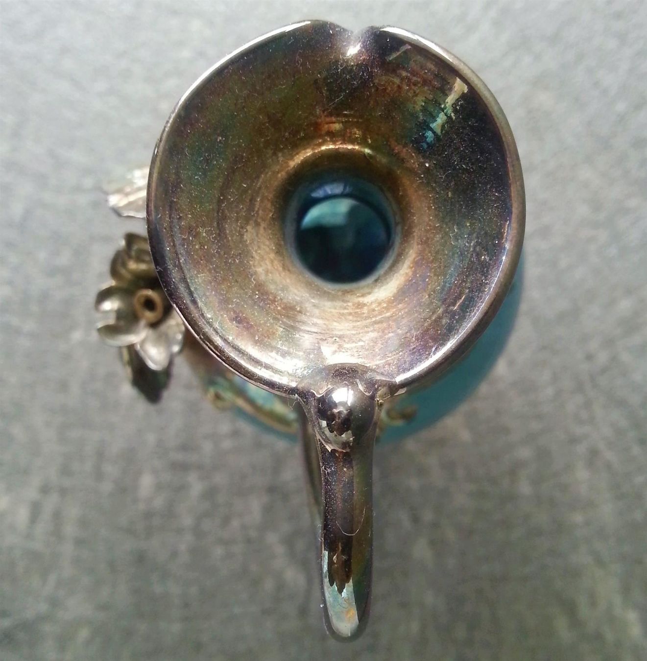 Karaffen: GlasKaraffe mit Silbermontur, 19 cm hoch, um 1985 – Gebraucht aus Oberriet SG von ganesh435 8