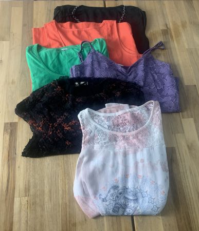 Damentop,  6 Stück, Grösse S