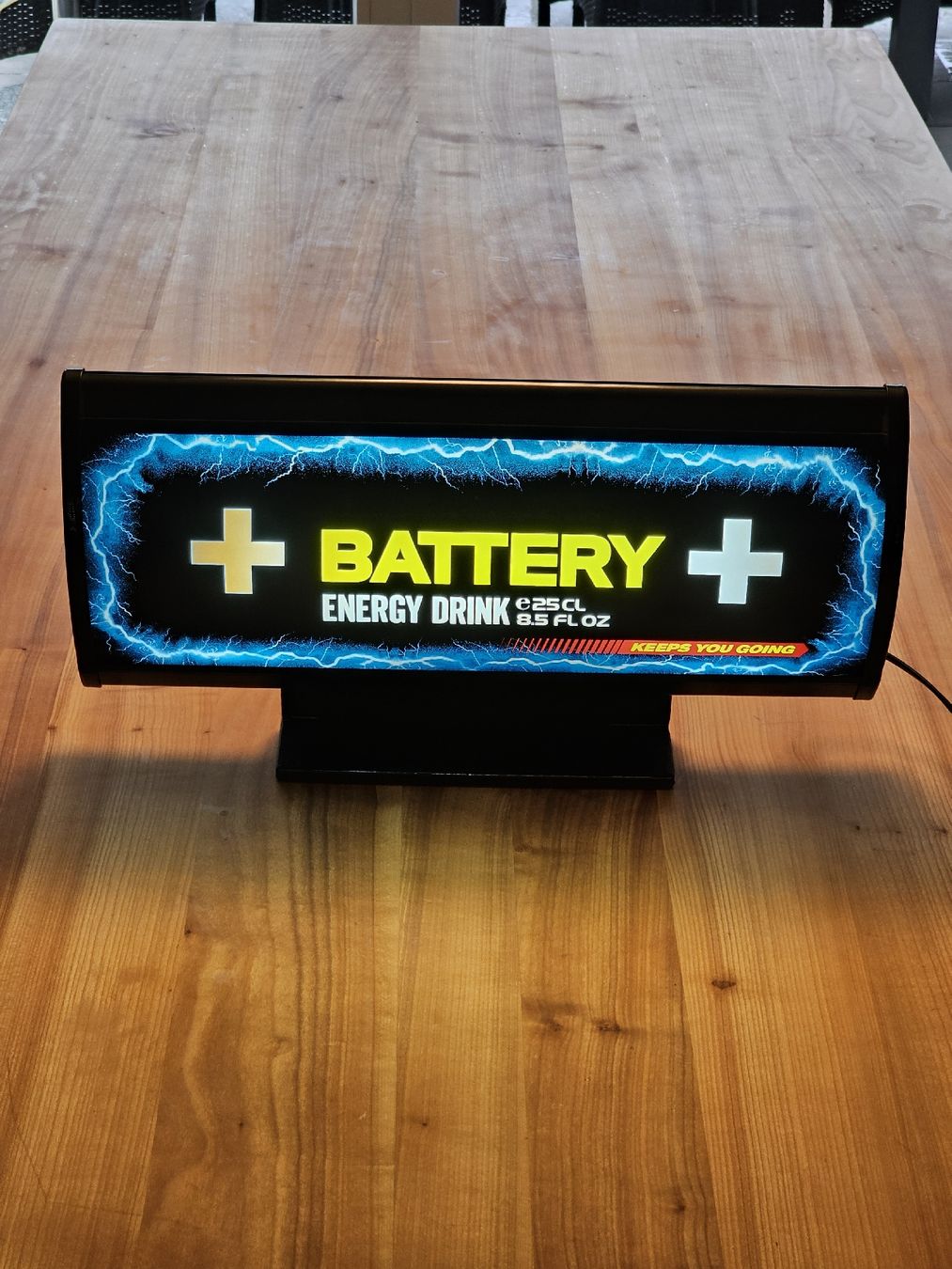 Lampade: Leuchtreklame BATTERY Energy Drink – Usato da St. Erhard venduto da Tiki6212 1
