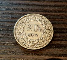 2 Franken silber Münze *1912*
