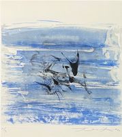 Zao Wou-Ki. Ohne Titel, 1961, Aquatinta/Radierung.