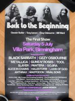 Black Sabbath – Back to the Beginning – Reprint Poster 60x40