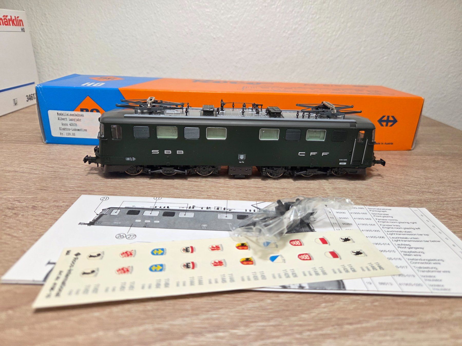 Roco Modellini di ferrovie: Roco 43535 E-Lok Ae 6/6 SBB H0 (1) – Usato da St-Aubin-Sauges venduto da Lo_Go 6