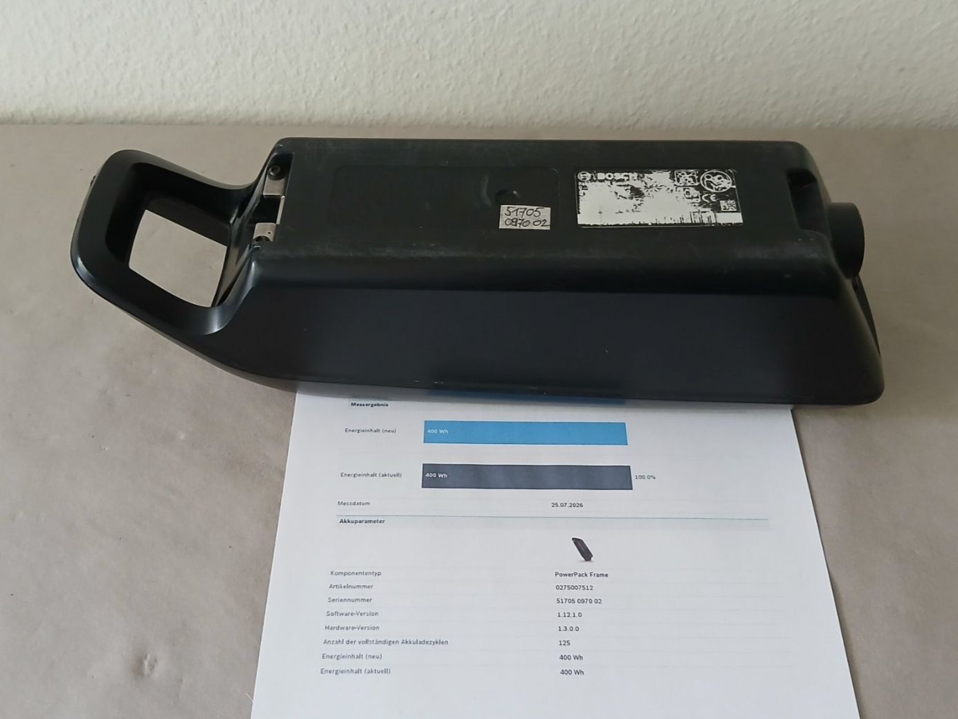 Bosch Batteries: Bosch Powerpack 400 mit 400Wh 100% / inklusive Messbericht – D'occasion à Winterthur par .-thx-. 8