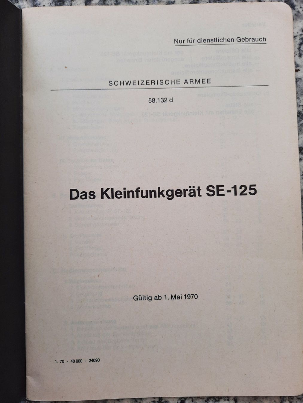 Libri: Das Kleinfunkgerät SE-125 – Usato da Ruswil venduto da Sammlergeist 1