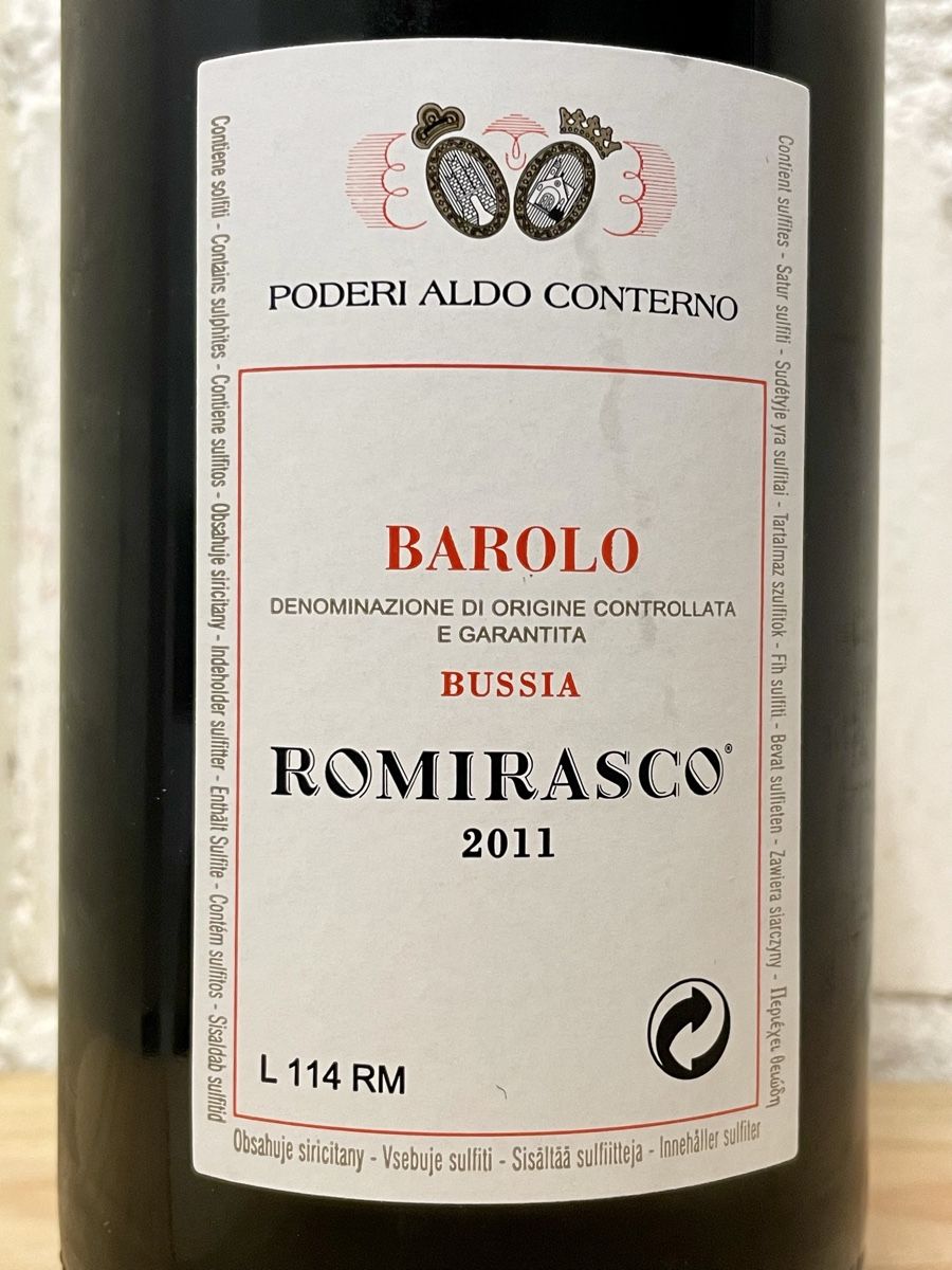 Vins: Barolo ROMIRASCO 2011, Aldo Conterno; aus Klimakeller. – Neuf (Voir description) à Zürich par Bohn 4
