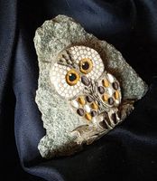 Eule Schweizer Handarbeit Andeerer -Granit siehe Foto