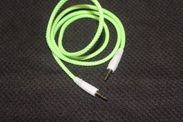 1m Stereo 3,5mm  Kabel Audio AUX Grün