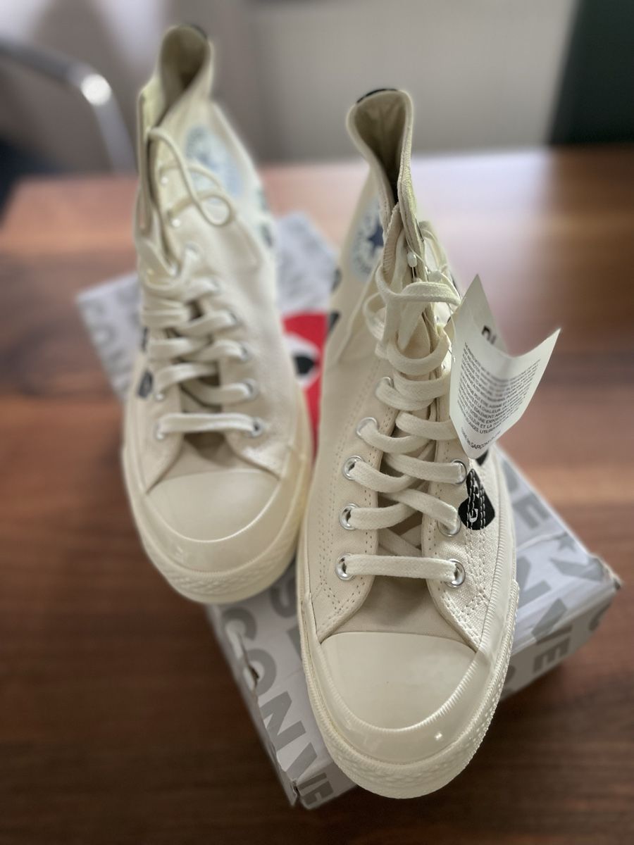 Comme Des Garcons Scarpe da uomo: COMME DES GARCONS PLAY SNEAKERS CDG PLAY CONVERSE – Nuovo e nell'imballaggio originale da Fulenbach venduto da gabriele2310 1