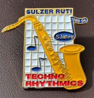 R574 - Pin  SULZER  RÜTI Techno Rhythmics  Aufl. 500 Stk.