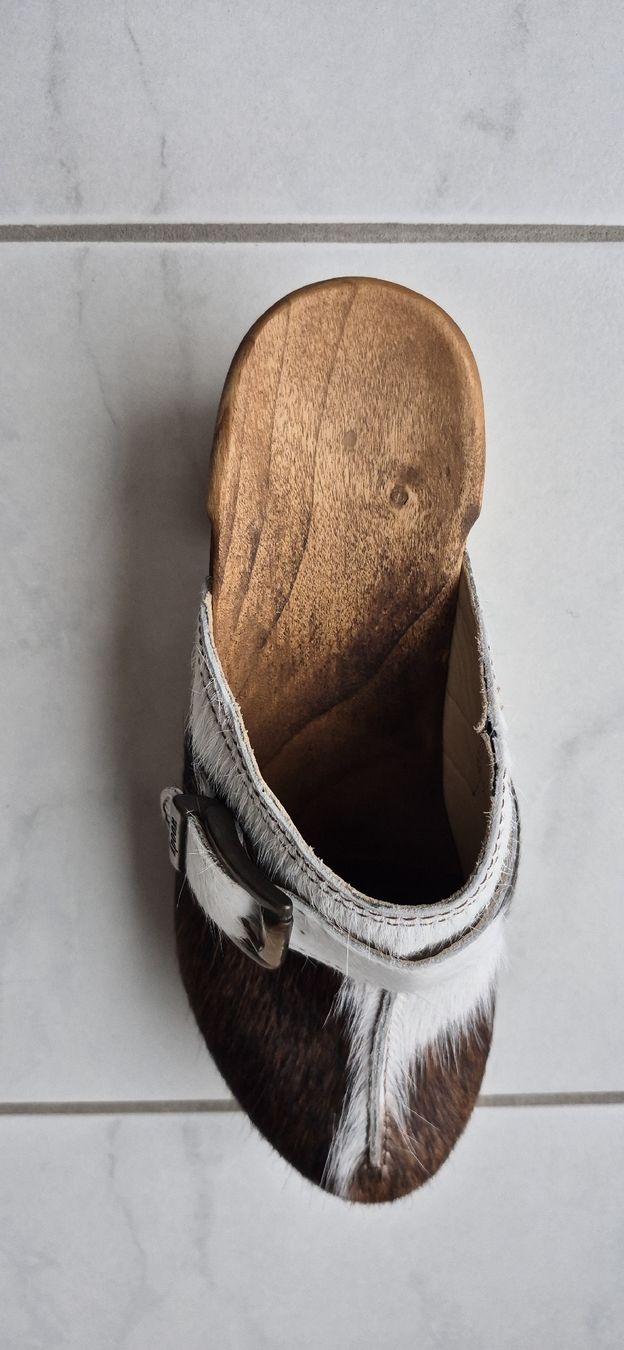 Herrenschuhe: Woody Clogs, Gr. 42, mit Kuhfell, neu – Neu und originalverpackt aus Oetwil am See von jarra01 2