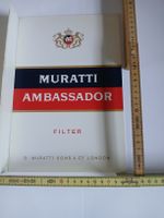 Muratti Ambassador Filter Plakat Rarität für Sammler