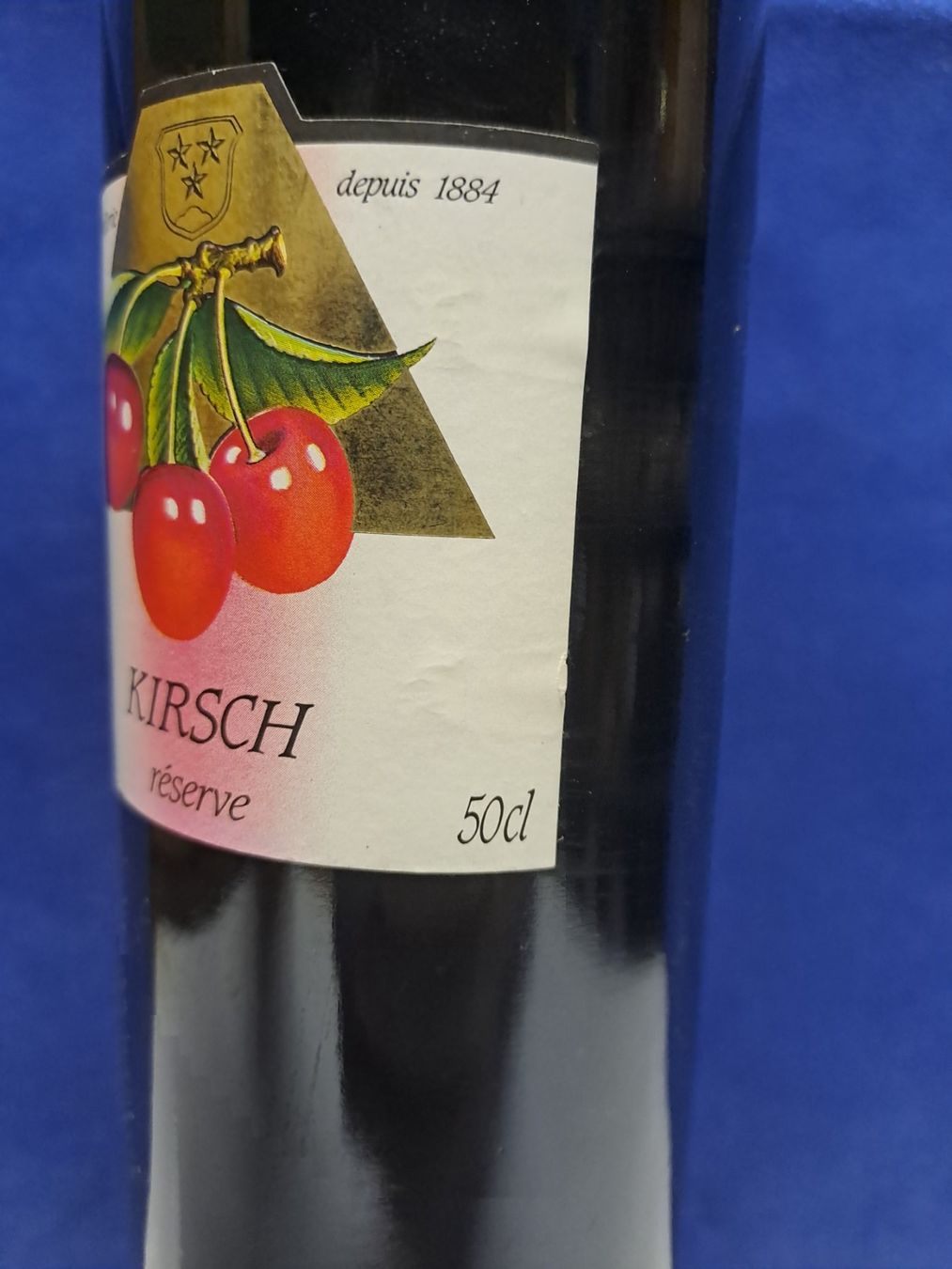 Spirituosen: Sehr alte Flasche Schweizer Kirsch – Neu und originalverpackt aus Elsau von Kellerraeumung 2