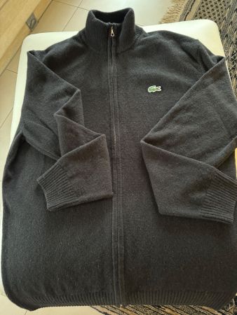 Lacoste Herren Strickjacke Gr. L schwarz Reissverschluss ...