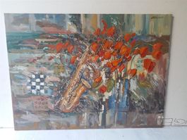 Marinelli "SAX" Gemälde Original