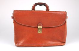 BALLY Aktentasche Leder braun mit Zahlenschloss gebraucht